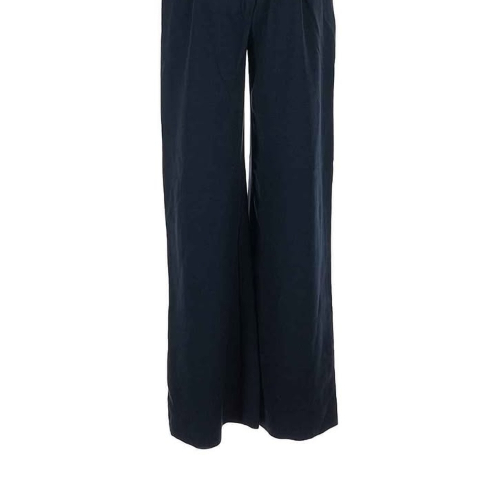 Abercrombie & Fitch Navy Wide Leg Pants